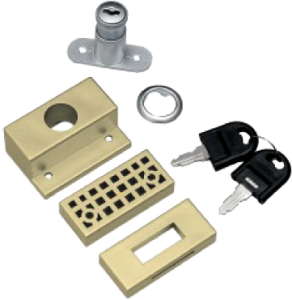 Zamek drzwi przesuwnych Master szampan