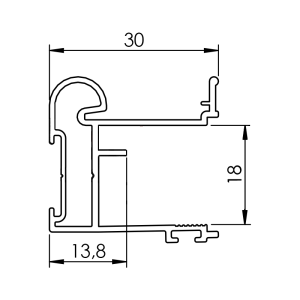Rączka RAMA WIDE granat mat
