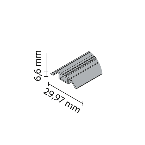 Tor dolny RAMA IV pojedynczy biały mat z taśmą dwustronną