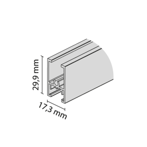 Ramiak TWIN górny inox