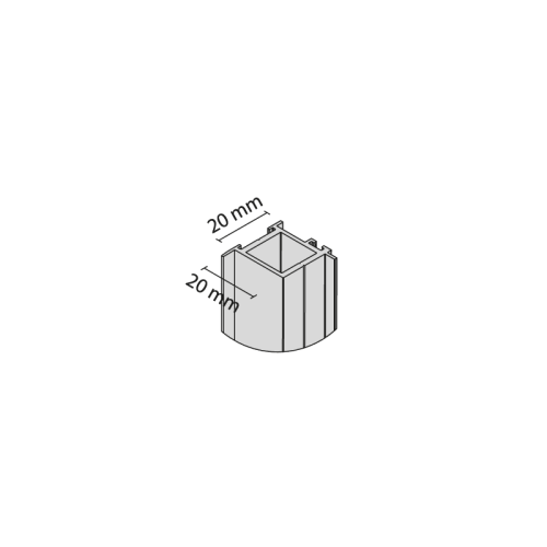 FRAMELESS Profil Pionowy