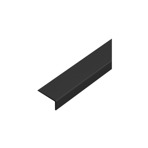 L-10/20 Kątownik gładki czarny mat element systemu przesuwnego zabudowy aluminiowej