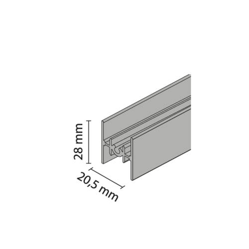 Profil łączący RAMA czarny industrial