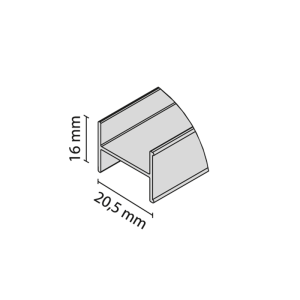 Profil Łącznik DOMUS złoto industrial