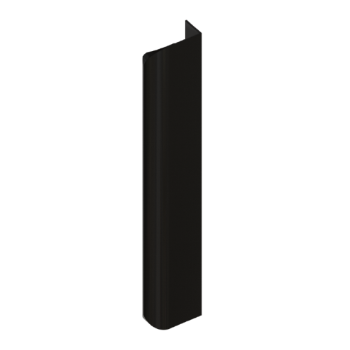 Uchwyt krawędziowy ARCUS anodowany czarny mat L 225 mm