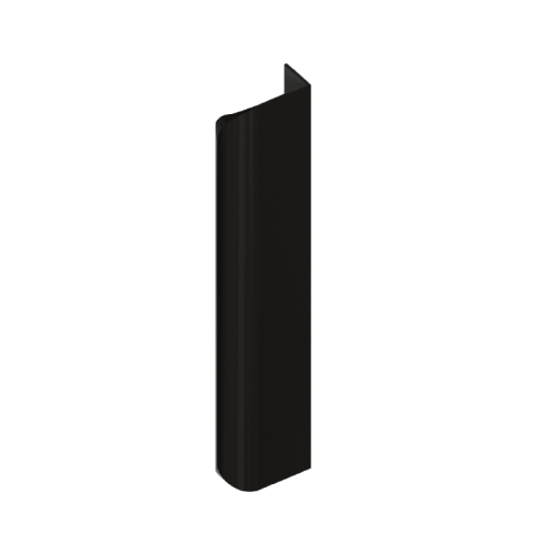 Uchwyt krawędziowy ARCUS anodowany czarny mat L 190 mm