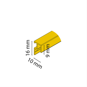 K-021 szyna SLOPING anodowana