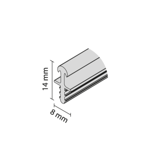 L-052 szyna aluminiowa FAST pióro surowy