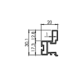 Rączka TWIN FLAT szampan